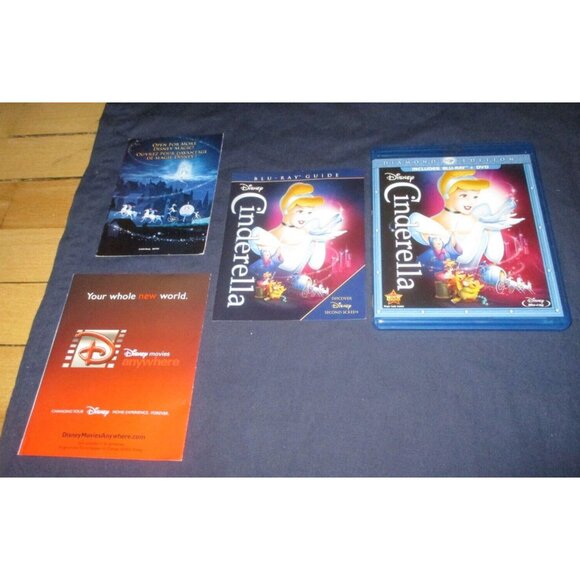 Cinderella (Blu-ray/DVD, 2012, 2-Disc Set, Diamond Edition) w/ slipcover - Picture 3 of 6